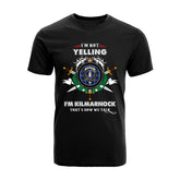 Kilmarnock Tartan Crest T-shirt - I'm not yelling style